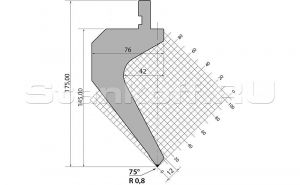 Пуансон для листогиба TOP.175.75.R08.525