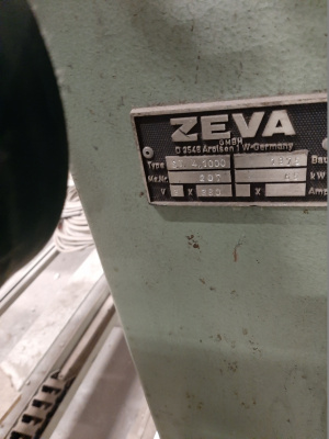 Линия пленочной упаковки ZEVA S.T.4.1000 №207 1975 г.в