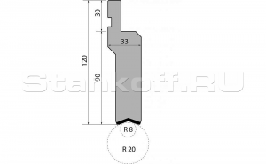 Пуансон R1 TOP.PC.120-08.495s