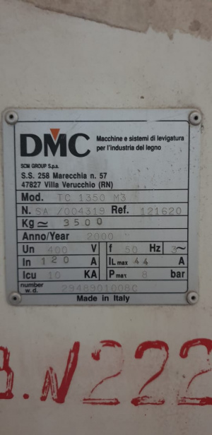 Калибровальный станок DMC 1350