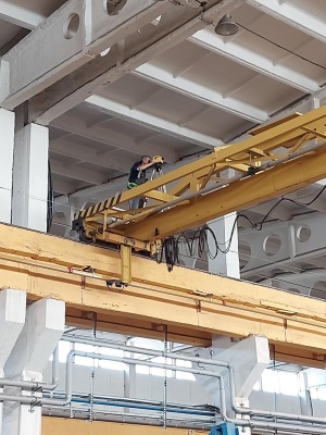 Осмотр, обследование крановых, подкрановых путей кранов козловых, мостовых