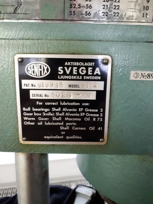 Машина для нарезания бейки марки Svegea модель 61А