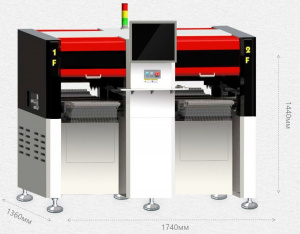 Высокоскоростной установщик SMD компонентов HW-DSQ800-120F