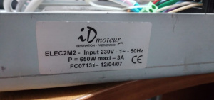 Блок управления скроллера idmoteur elec2M2