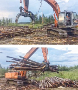 Универсальный захват на экскаватор Volvo EC280/300/380