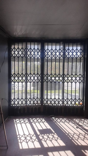 Решетки раздвижные металлические на окна, двери, витрины. Производство и установка