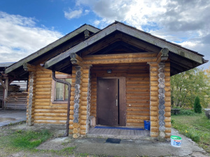 Деревянный домик из бревна ø200мм