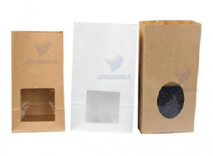 станок для бумажных пакетов с прозрачным окном и П-образным дном JMD-19DW