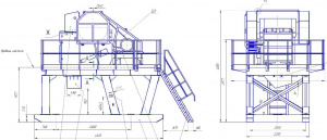 Дробилка щековая АДЩ-300 (ЩДС-4х9) на рамной конструкции (агрегат)