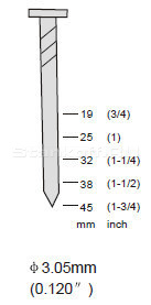 Пневматический гвоздезабивной пистолет для кровельных гвоздей (19-45мм) Aprom CN45R