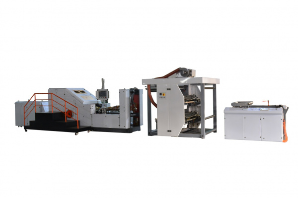 Машина для изготовления бумажных пакетов с квадратным дном ZD-F260Y с 2-х цветной печатью