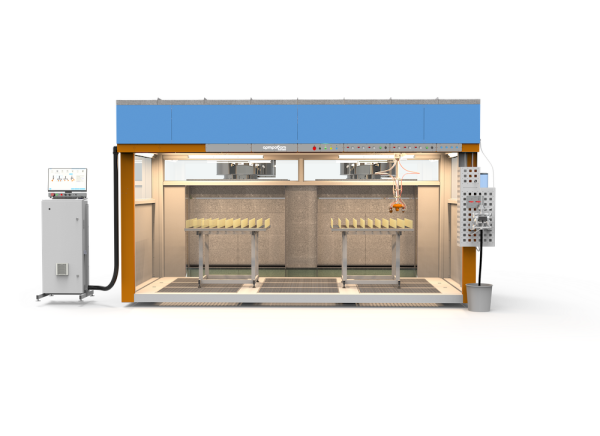 Станок ЧПУ profi maxi автоматической покраски деталей мебели до 3500х1500мм - с игольчатыми столами