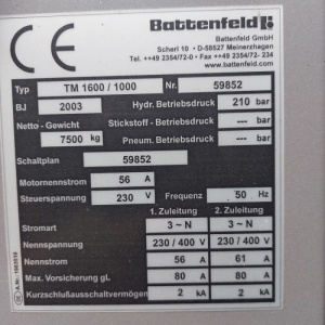 Battenfeld TM 1600 Термопластавтомат 2003