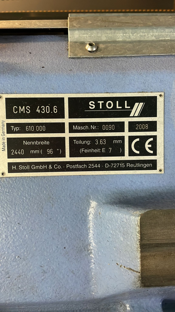Плосковязальная машина STOLL CMS 430.6