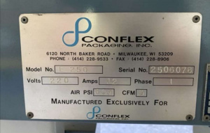 Термоупаковочный аппарат CONFLEX E 250 производство USA