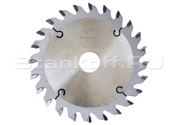 Дисковая пила подрезная (коническая) Sharp 120х22х3,0/4,0х24