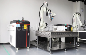 Роботизированный комплекс лазерной сварки металла ROBOT XTW-1500/Raycus