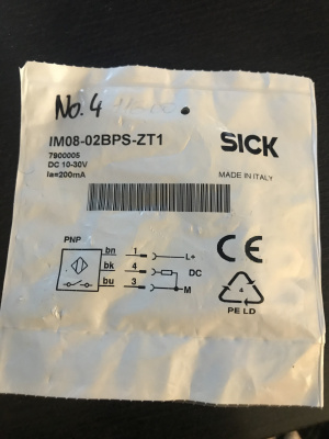 Индуктивный датчик приближения SICK IM08-02BPS-ZT1