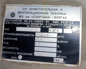 Вентилятор тип ВНСН-16И - 6902