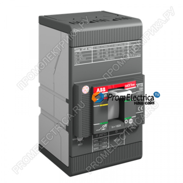 1SDA067397R1 Автоматический выключатель XT1C 160 TMD 100-1000 3p F F