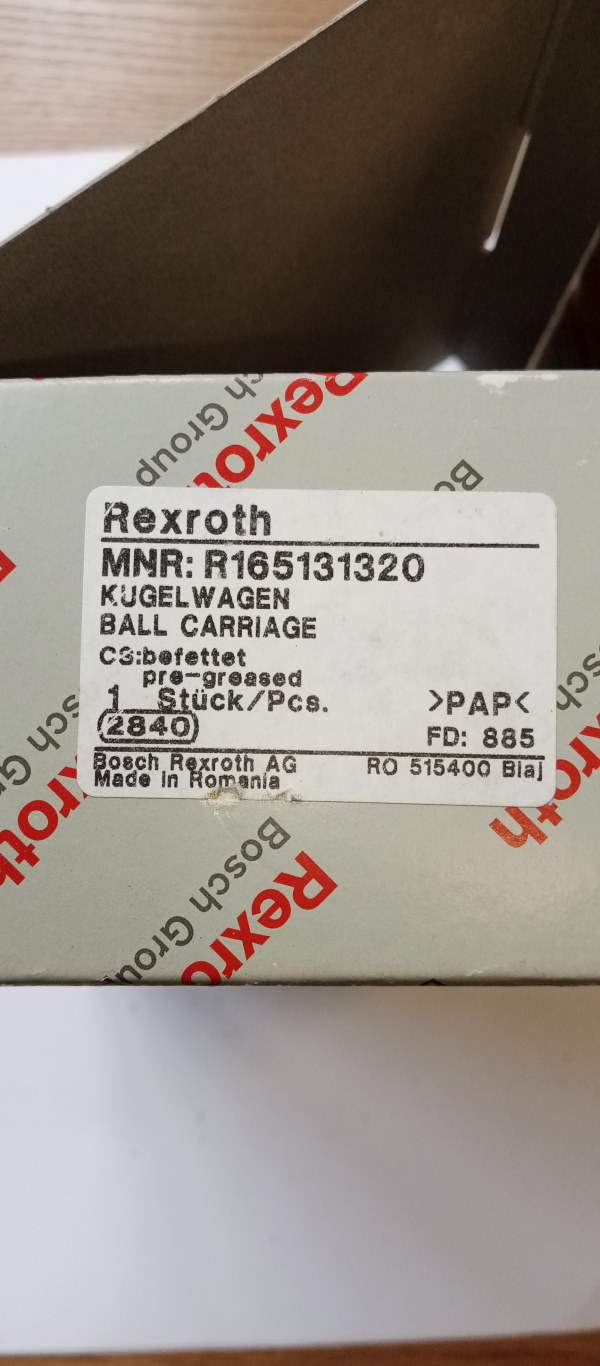 Каретки (танкетки) BOSCH Rexroth R165131320, R185122310, R18242232X