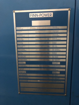 Finn-Power FPB80-2550 U2-AC
