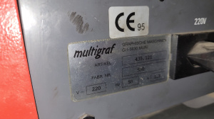 Фальцовка Eurofold 435 Multigraf, Ширина материала 350 мм Количество фальцевальных кассет 4 шт. Плотность бумаги 40–240 г/кв.м