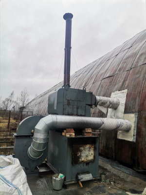 Установка УВН 200 кВт для отопления помещений в комплекте с трубами