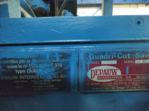 Проходная торцовка DePauw Quadricut для доски и бруса
