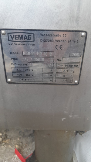 Вакуумная наполнительная машина Vemag HP 10
