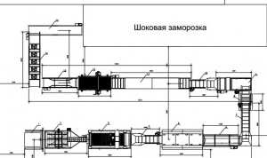 Линия шоковой заморозки овощей