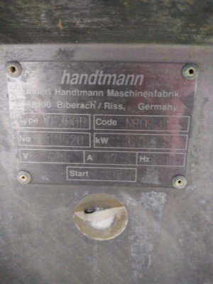Вакуумный роторный шприц HANDTMANN VF 200