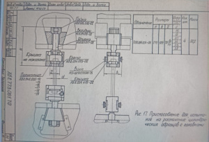 Приспособление по ГОСТ 1497,для разрывной машины Р-100