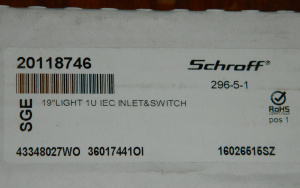 Светильник для шкафа Schroff 20118-746, 16W, G13