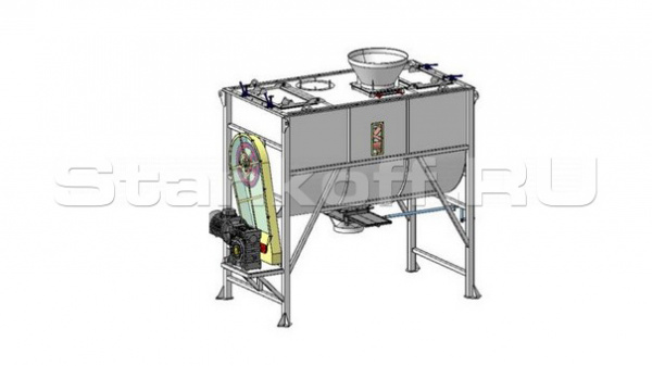 Смеситель лопастной горизонтальный СЛГ-4
