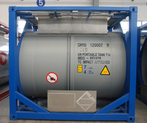 Танк-контейнер тип Т14 объём 7м3, для перевозки и хранения азотной кислоты