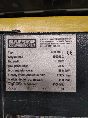 компрессор Kaeser CSD102T