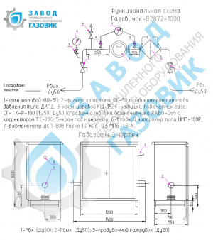 Газорегуляторный пункт шкафной Газовичок В2872-1000