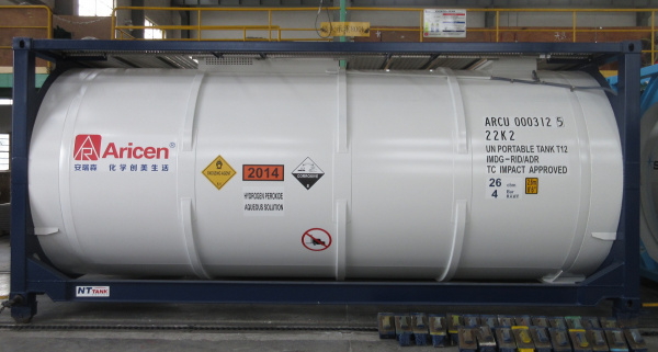 Контейнер-цистерна UN Т12 26000л под перекись водорода № ООН 2014