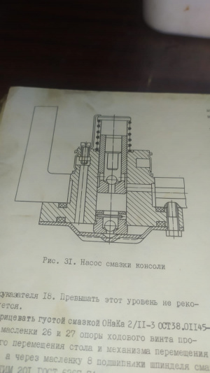 Насос смазки консоли на станок 6Т13