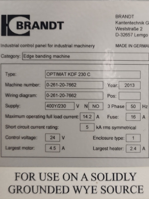 Кромкооблицовочный станок Brandt Optimat KDF 230 C
