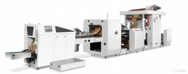 Линия, оборулование производство бумажных пакетов с печатью