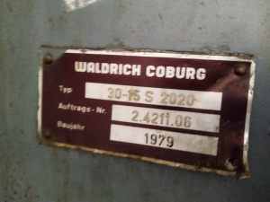 портальный шлифовальный WALDRINCH COBURG