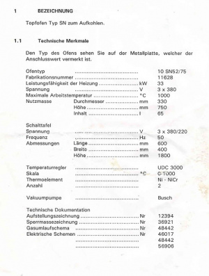 Печь закалочная газовой цементации Safed (Швейцария)