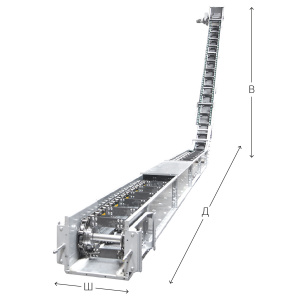 Транспортер цепной, КЦ-С-2Ц-200(ОЦ)Г-8