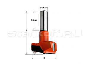 Сверло Delta-Tools присадочное чашечное 25*10*57,5 mm Левое