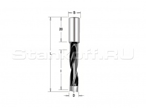 Сверло Delta-Tools присадочное глухое 4*10*57,5 mm Правое