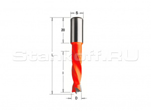 Сверло Delta-Tools присадочное глухое 10*10*70 mm Левое