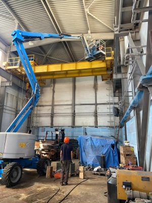 Нивелировка, рихтовка крановых путей мостовых кранов