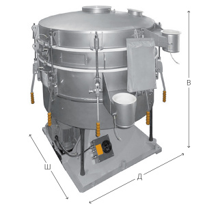 Рассевы для древесной муки, Allgaier TSMH 2600/4